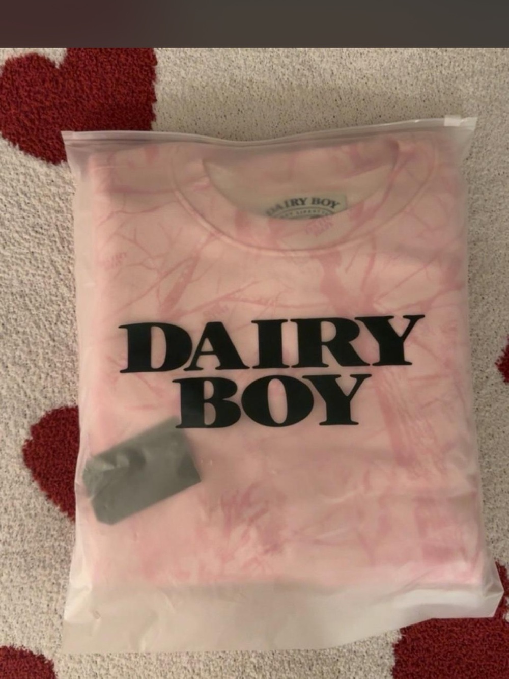 Dairy Boy Pink Tie-Dye Crewneck Sweatshirt